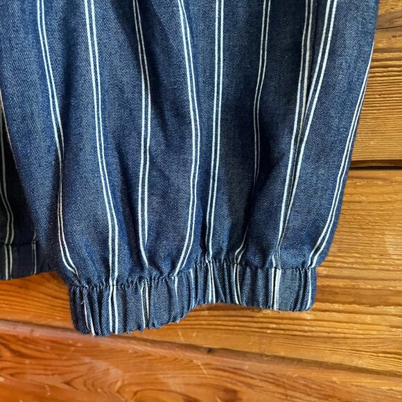 Robert Louis chambray striped jogger Pants Medium - Picture 5 of 10